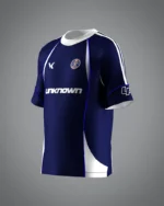 VRUNK X UNKNOWN - FOOTBALL TEE BLUE