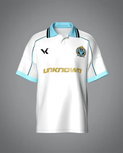 VRUNK X UNKNOWN – FOOTBALL TEE WHITE