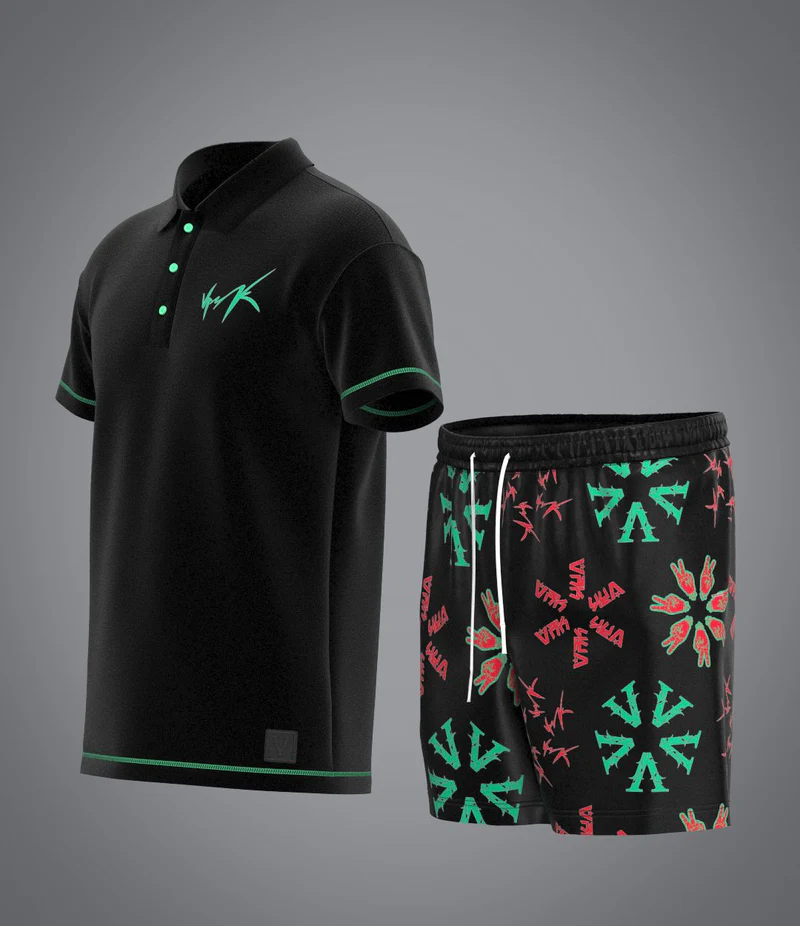 Vrunk Ensemble Flowers Black Sponge Vrunk Ensemble Flowers Black Sponge